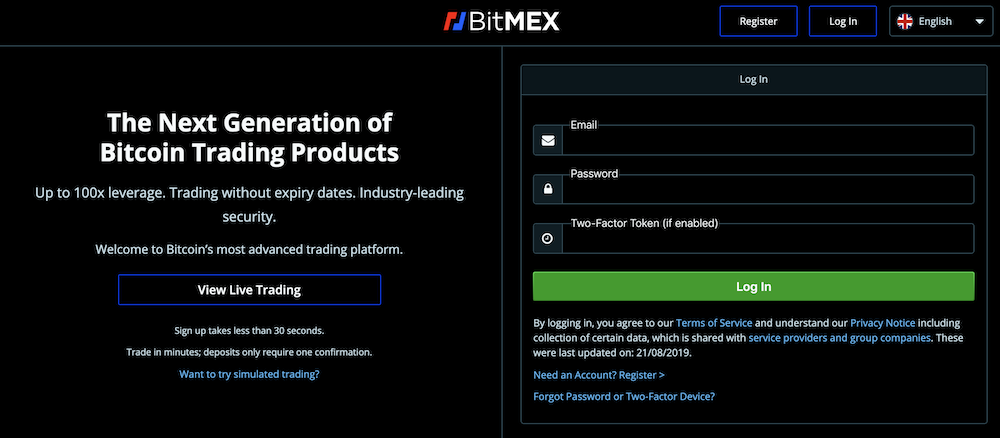 BitMEX-登録方法-登録方法