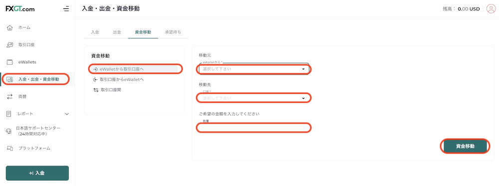 資金移動
